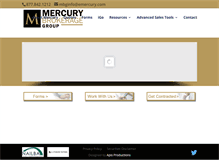 Tablet Screenshot of mercury-brokerage.com
